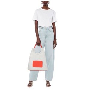 INNUE stylish orange/light grey tote bag